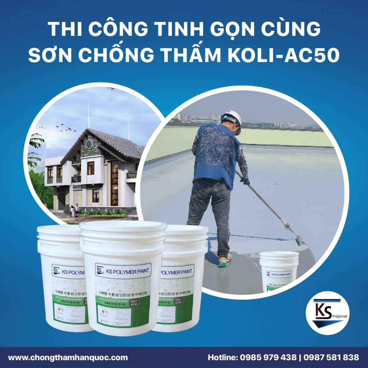 Quy trình chống thấm sân thượng tại Hưng Yên hiệu quả với dòng sơn chống thấm an toàn